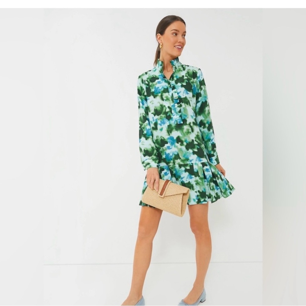 Tuckernuck Tate Dress in the "Deep Lagoon" abstract print. Worn one time!